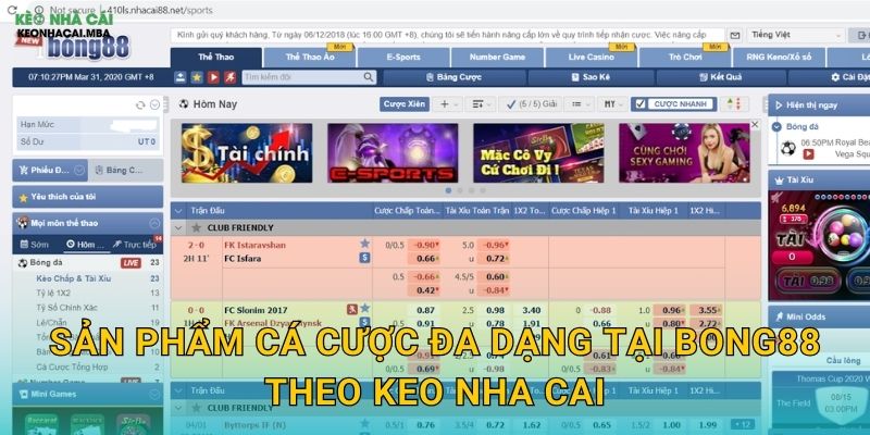 Bong88 - Điểm Đến Giải Trí Được Keo Nha Cai Bình Chọn 3 Sản Phẩm Cá Cược Đa Dạng Tại Bong88 Theo Keo Nha Cai