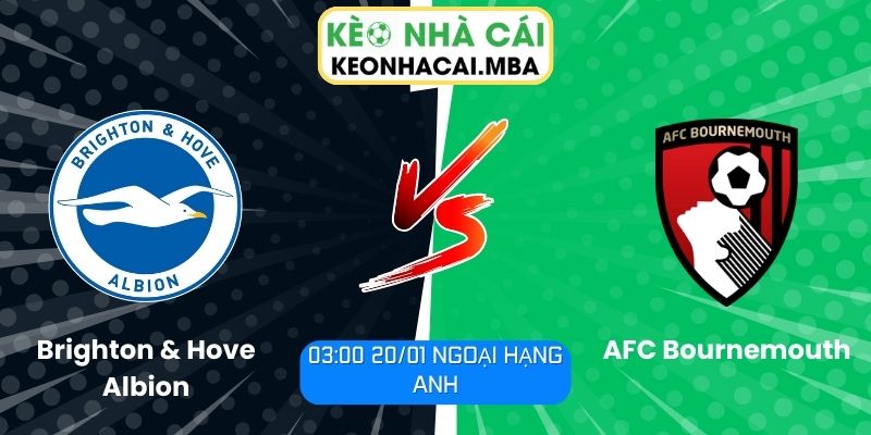 Soi kèo Brighton & Hove Albion vs AFC Bournemouth (03:00 20/01, Ngoại hạng Anh) 1 Soi kèo Brighton & Hove Albion vs AFC Bournemouth