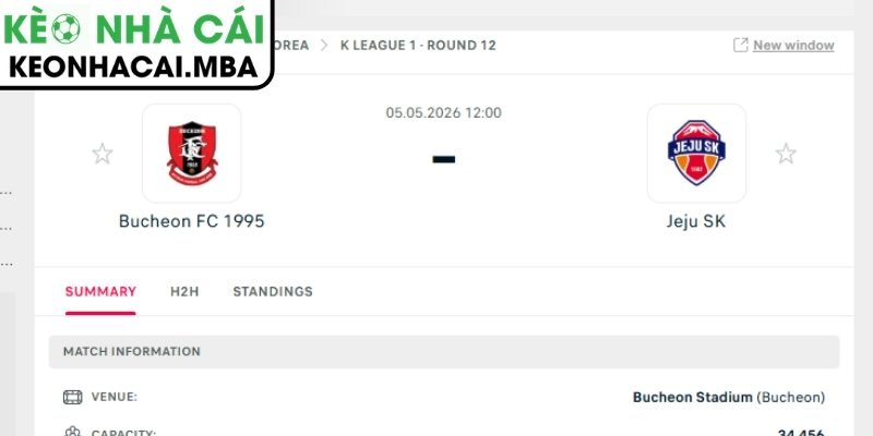 Soi kèo Bucheon FC 1995 vs Jeju SK (12:00 05/05, K League 1) 4 Dự đoán kết quả trận Bucheon FC 1995 và Jeju SK (12:00 05/05, K League 1)