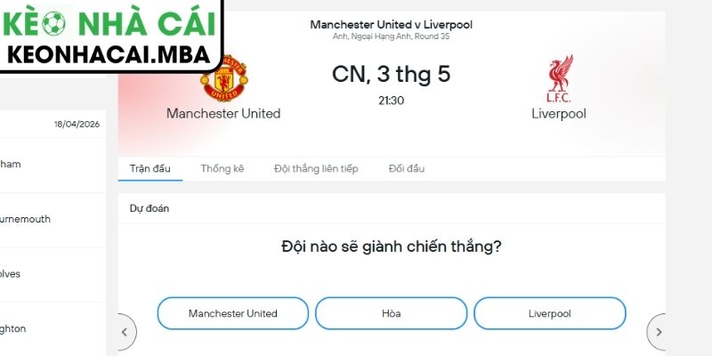 Soi kèo Manchester United vs Liverpool (21:30 03/05, Ngoại hạng Anh) 4 Dự đoán kết quả trận Manchester United và Liverpool (21:30 03/05, Ngoại hạng Anh)