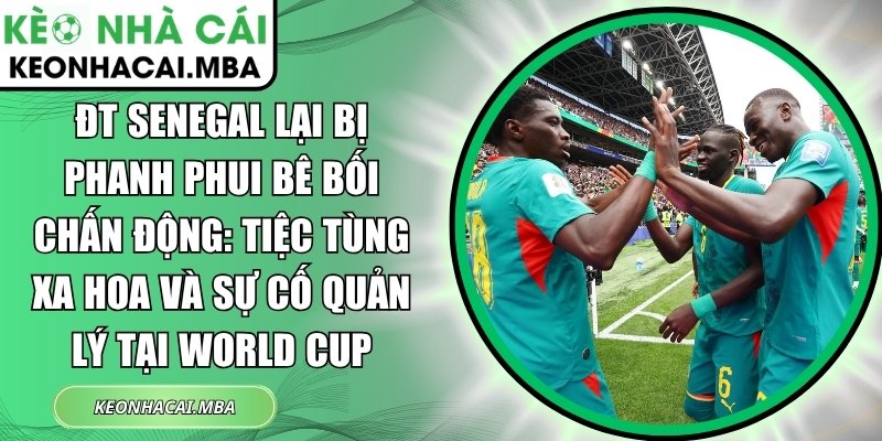 ĐT Senegal lại bị phanh phui bê bối chấn động: Tiệc tùng xa hoa và sự cố quản lý tại World Cup 1 ĐT Senegal lại bị phanh phui bê bối